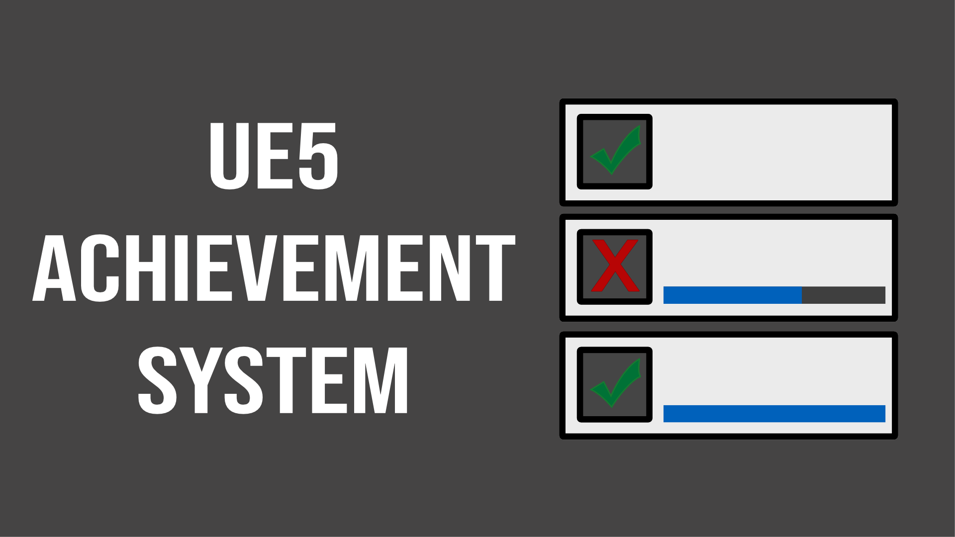 Achievement System (Blueprint Compatible)