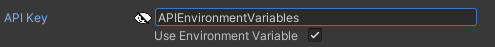 Hidden text reading an environment variable